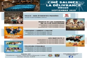 Les films de la Délivrance à Dieuze en septembre 2025