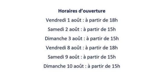 horaires