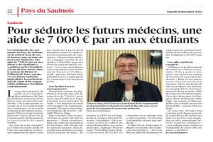 La ComCom du Saulnois propose 7 000 € par an aux étudiants en médecine