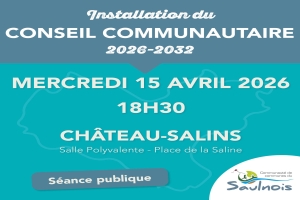 Installation du Conseil Communautaire de la C.C.S.